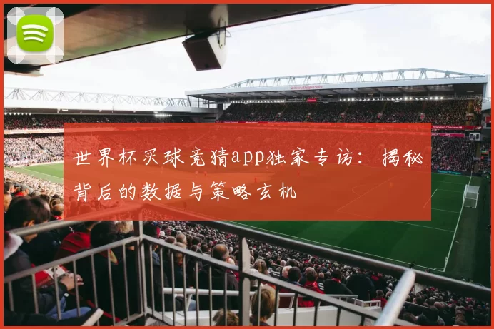世界杯买球竞猜app独家专访:揭秘背后的数据与策略玄机