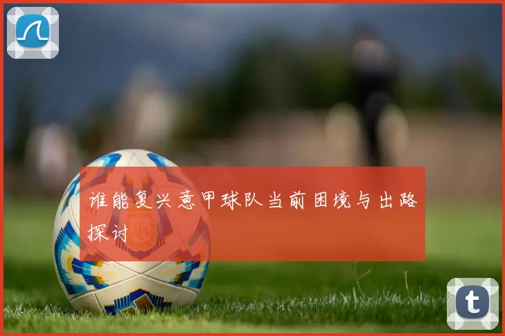 谁能复兴意甲球队当前困境与出路探讨